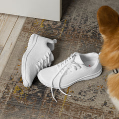 Women’s Lightweight Athletic Shoes - Sporty Style in Classic White