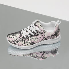 Lightweight Women's Athletic Sporty Shoes - Snake Pattern