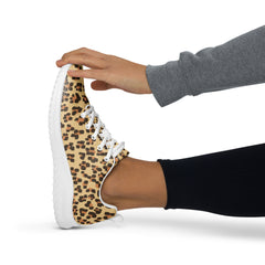 Lightweight Women’s Athletic Sporty Shoes - Leopard Brown Pattern