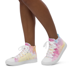 ColorRush Women’s high top canvas shoes - Tie-Dye Pattern
