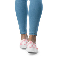 Pink Tie-Dye Women’s Slip-On Canvas Shoes - Comfortable And Stylish Footwear