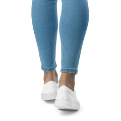 Women’s slip-on canvas shoes White