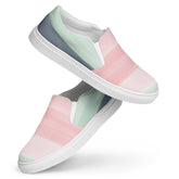 Women’s Slip-On Canvas Shoes with Artistic Watercolor Pattern - Comfortable, Durable & Stylish