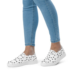 Women’s Slip-On Canvas Shoes with Spiders