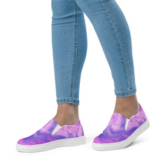 Tie-Dye Women’s Slip-On Canvas Shoes - Comfortable and Stylish Footwear