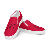 Crimson Women’s Lightweight Slip-On Canvas Shoes - Heart Arrow Design