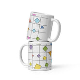 Geometric Design Ceramic Coffee Mug
