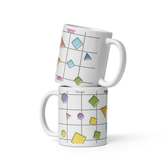 Geometric Design Ceramic Coffee Mug