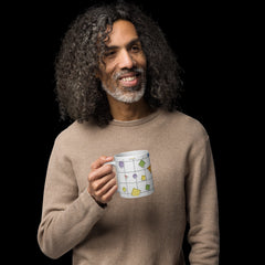 Geometric Design Ceramic Coffee Mug