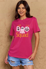 Full Size BOO SQUAD Graphic Cotton T-Shirt