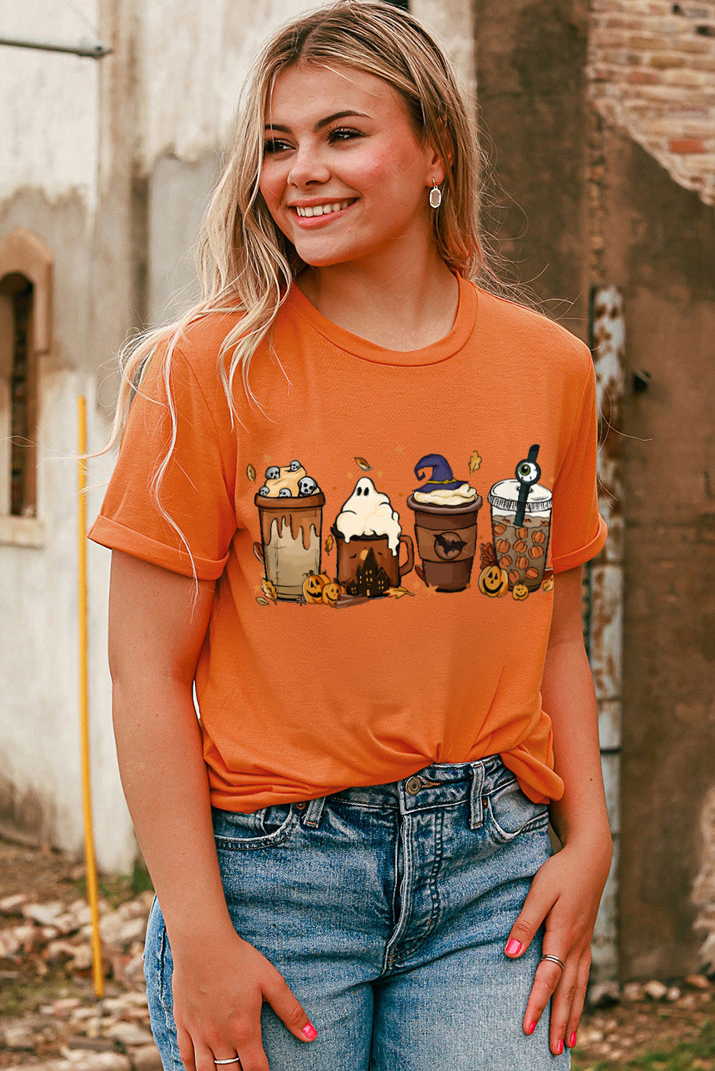 Women’s Halloween Theme Graphic T-Shirt