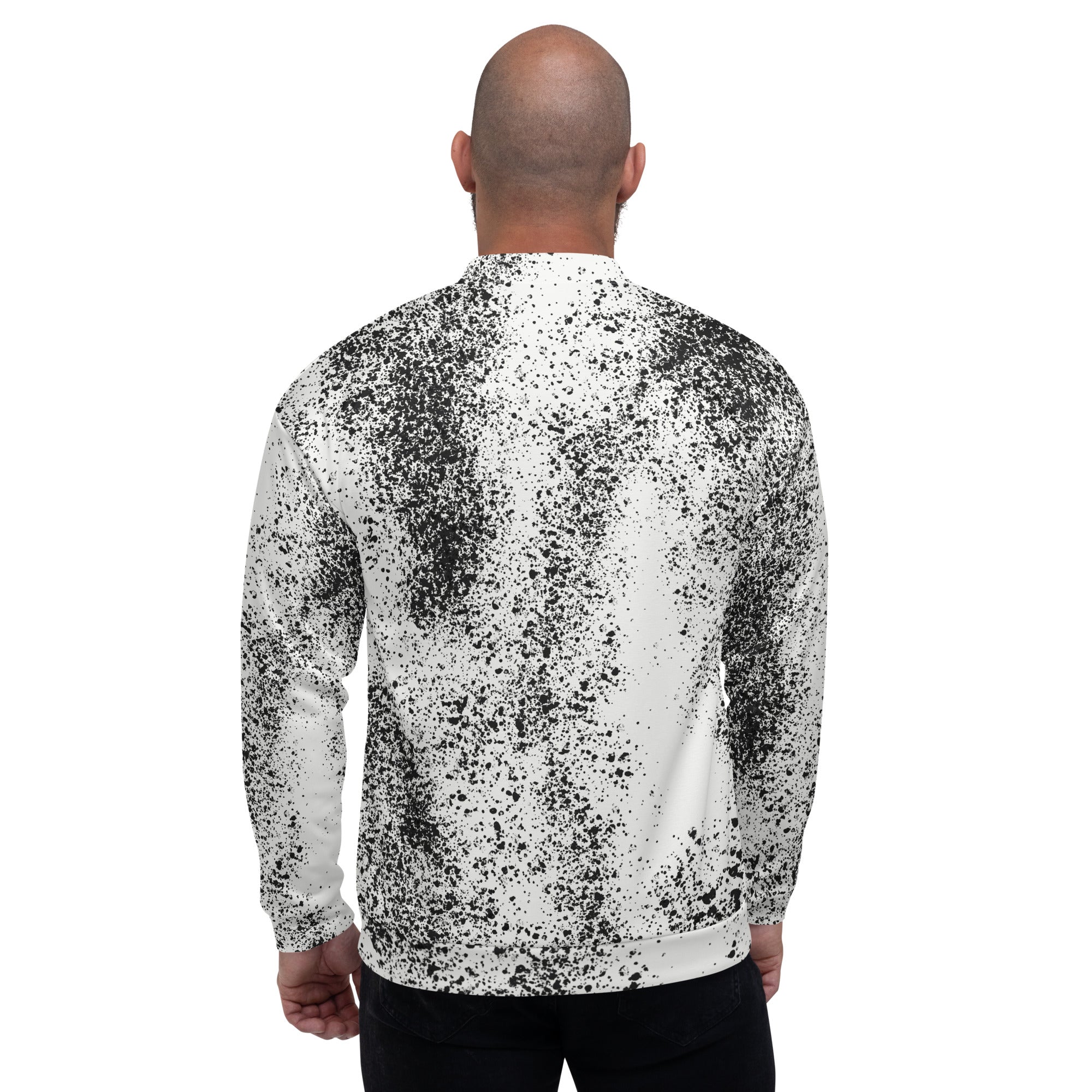 Spray Design Pattern Unisex Bomber Jacket - Stylish, Comfortable, and Durable Fashion Statement for All