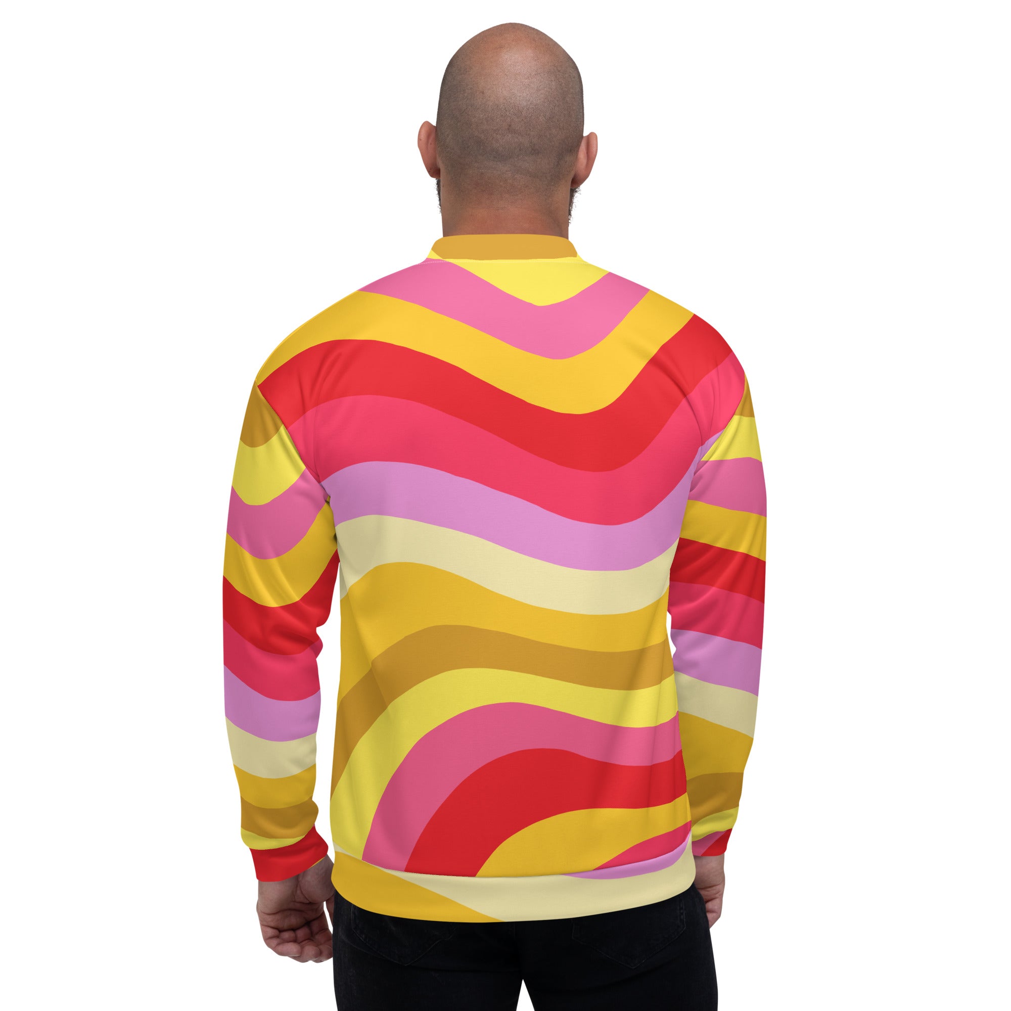 Colorful Unisex Bomber Jacket Hand-Sewn, And Oeko- Tex 100 Certified