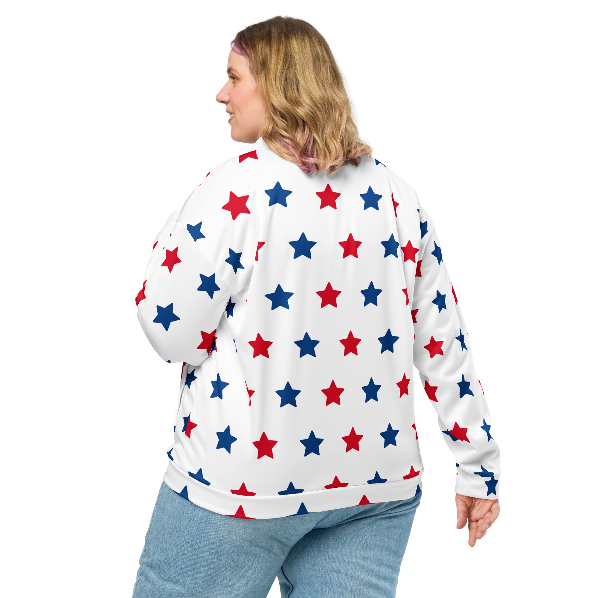 Stars Unisex Bomber Jacket Hand-Sewn, And Oeko- Tex 100 Certified