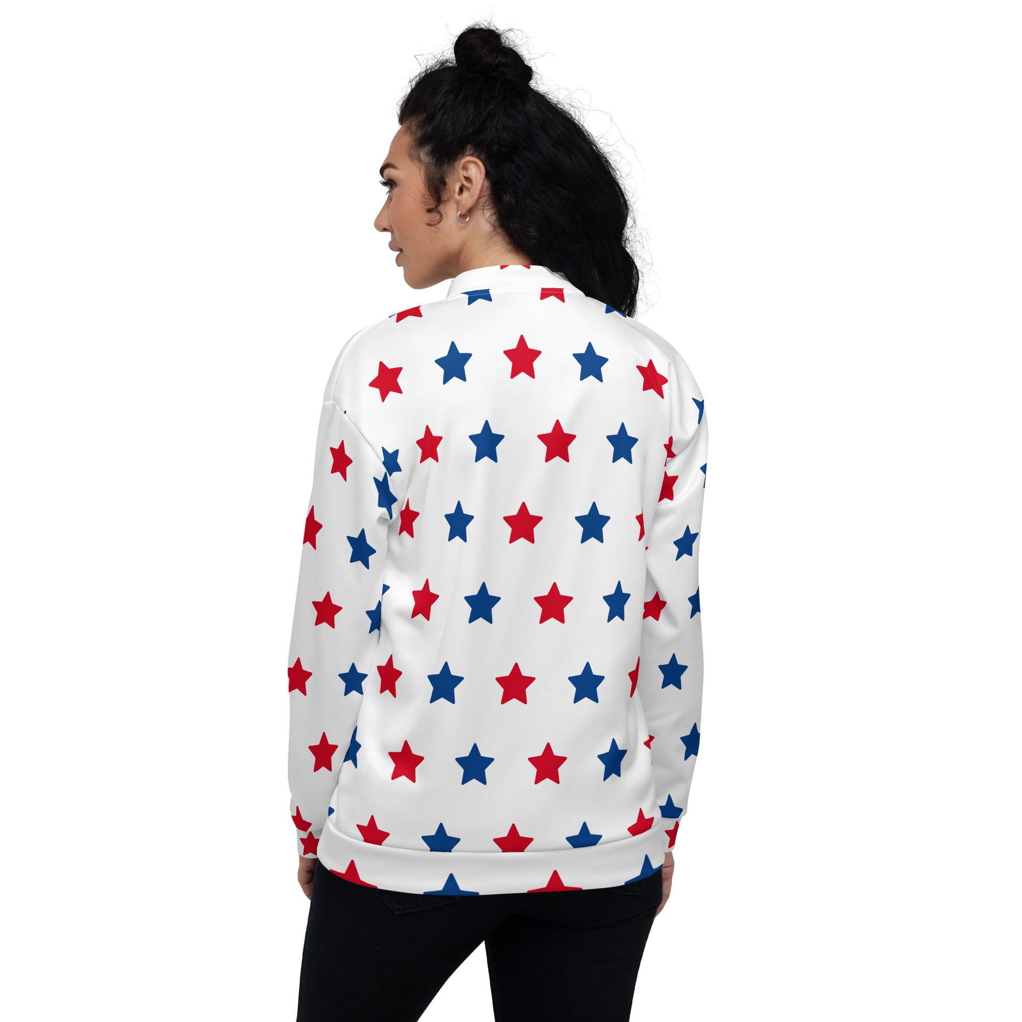 Stars Unisex Bomber Jacket Hand-Sewn, And Oeko- Tex 100 Certified