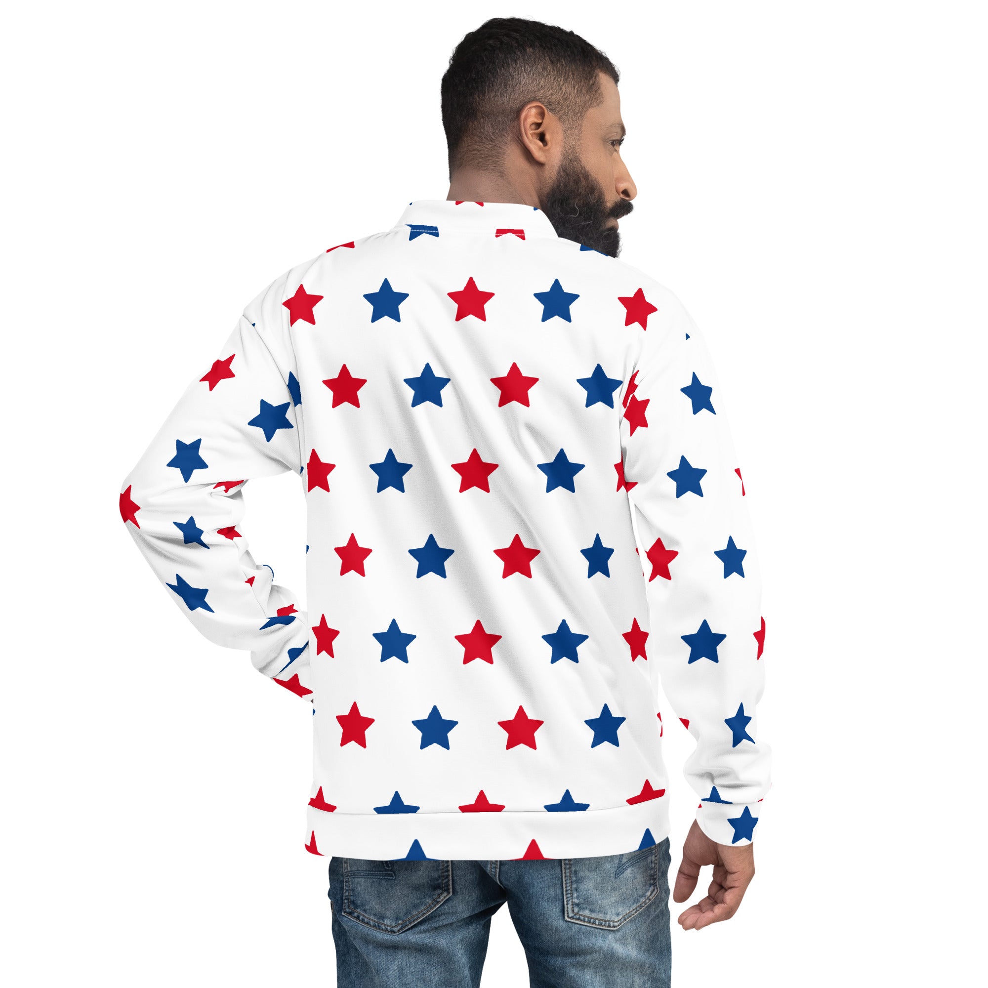 Stars Unisex Bomber Jacket Hand-Sewn, And Oeko- Tex 100 Certified