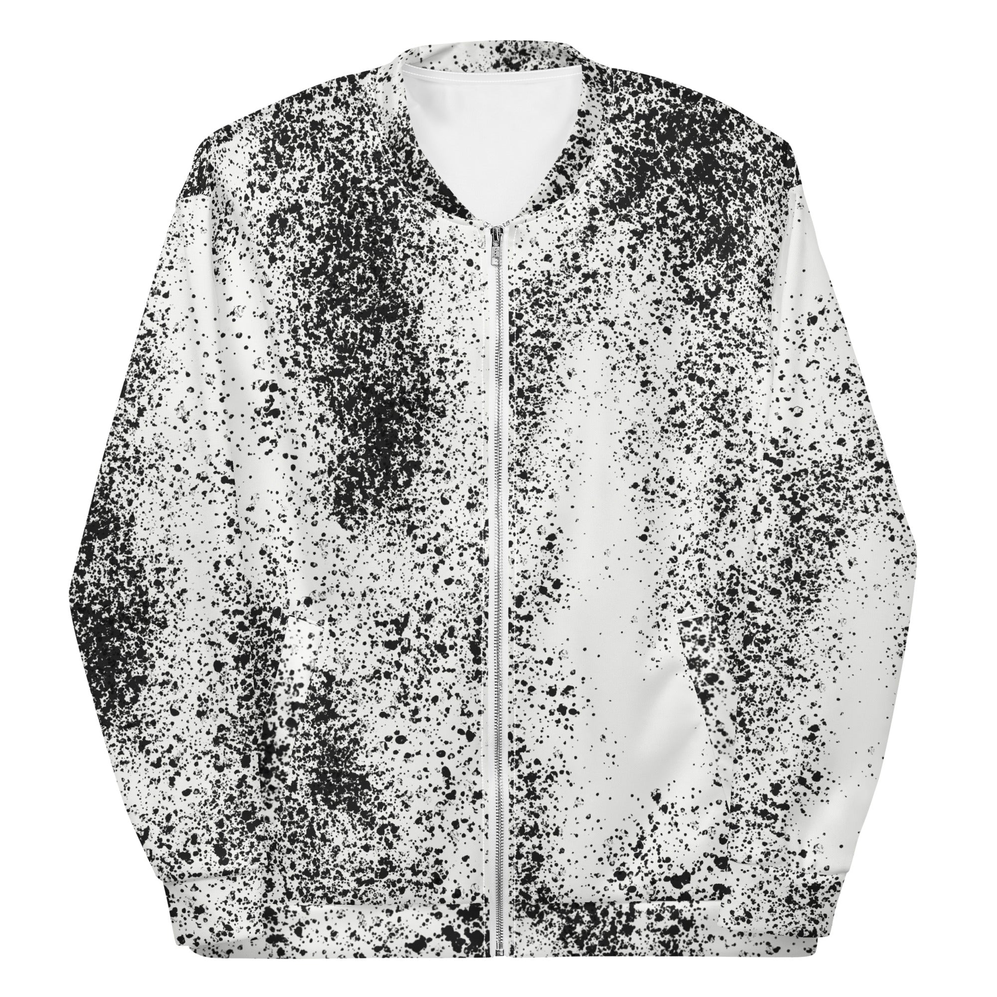 Spray Design Pattern Unisex Bomber Jacket - Stylish, Comfortable, and Durable Fashion Statement for All