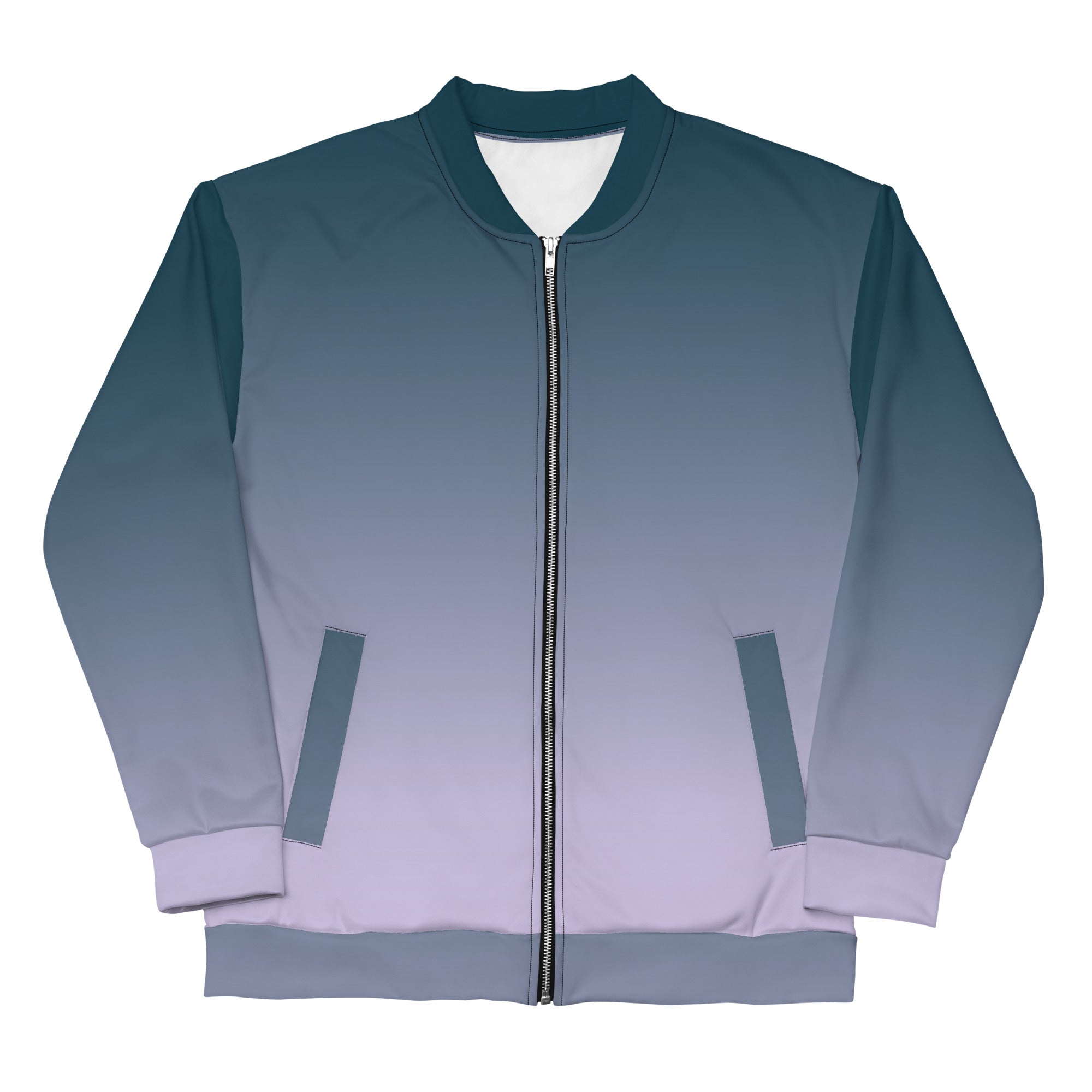 Unisex Gradient Color Bomber Jacket - Hand-Sewn, Breathable, and OEKO-TEX 100 Certified