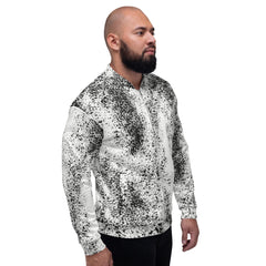 Spray Design Pattern Unisex Bomber Jacket - Stylish, Comfortable, and Durable Fashion Statement for All