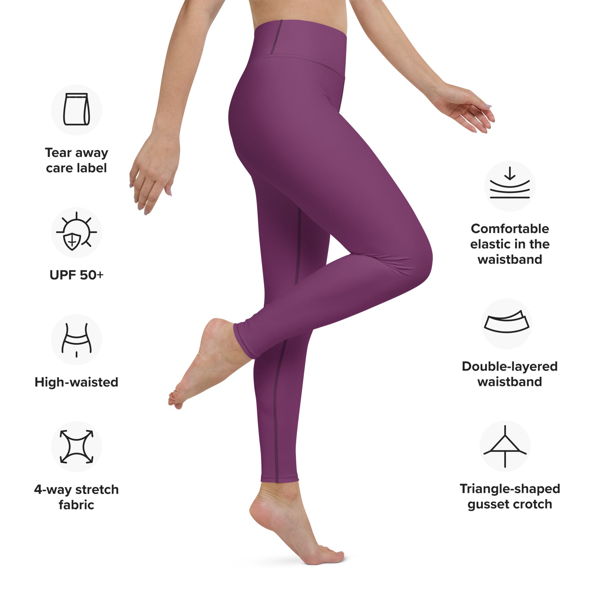 Premium Palatinate Purple Yoga Leggings