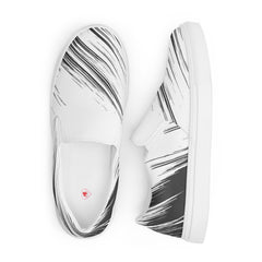 Men’s slip-on canvas shoes Abstract Pattern - Comfortable, Durable, and Stylish Footwear