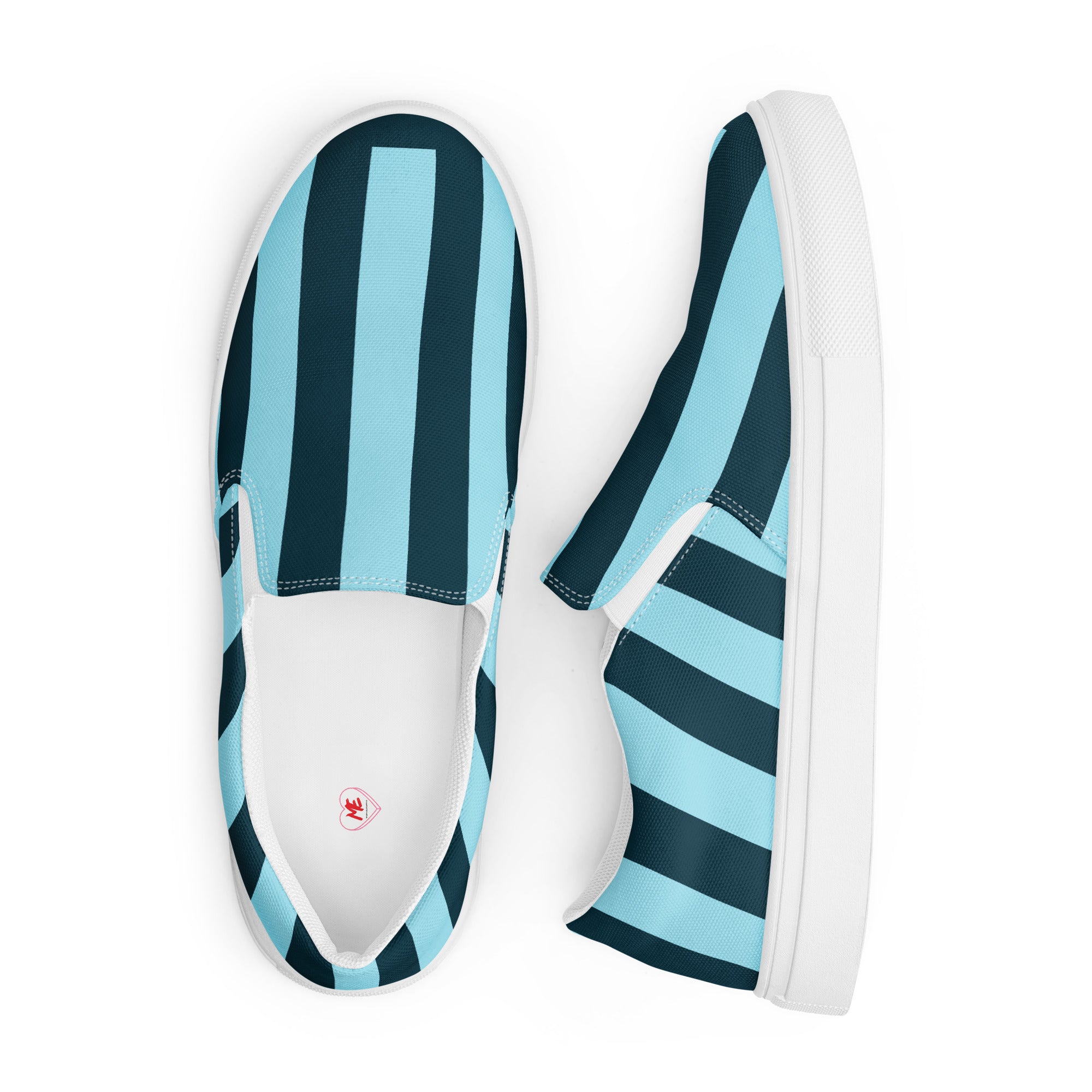 Men’s Classic Striped Slip-On Canvas Shoes - Comfort and Style