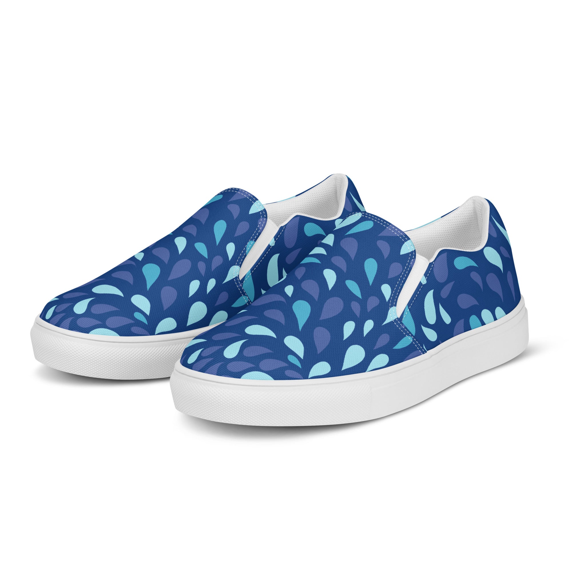 Men’s Artistic Abstract Pattern Slip-On Canvas Shoes - Comfort Meets Style