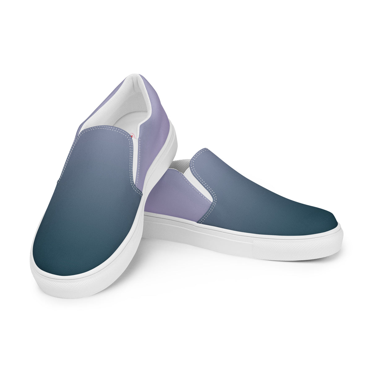 Men’s Gradient Pattern Slip-On Canvas Shoes - Handmade, Breathable, and Comfortable Footwear