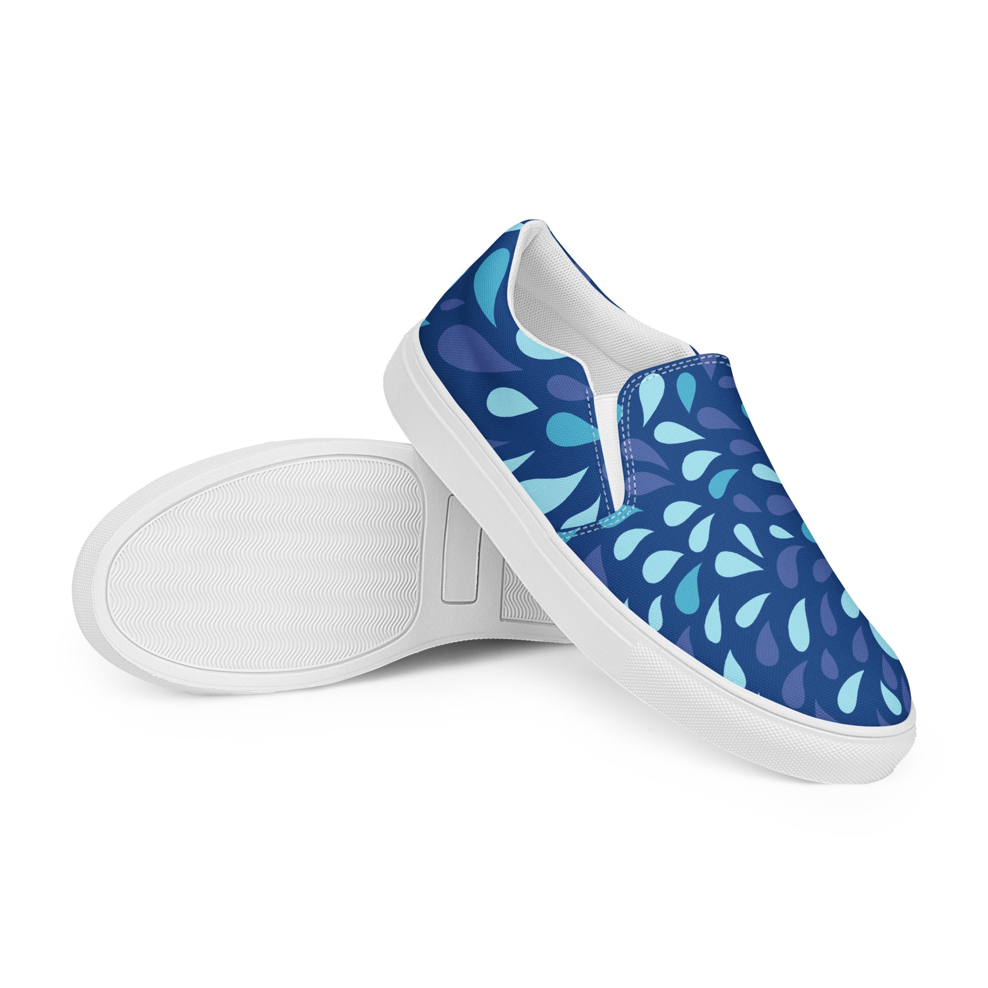 Men’s Artistic Abstract Pattern Slip-On Canvas Shoes - Comfort Meets Style