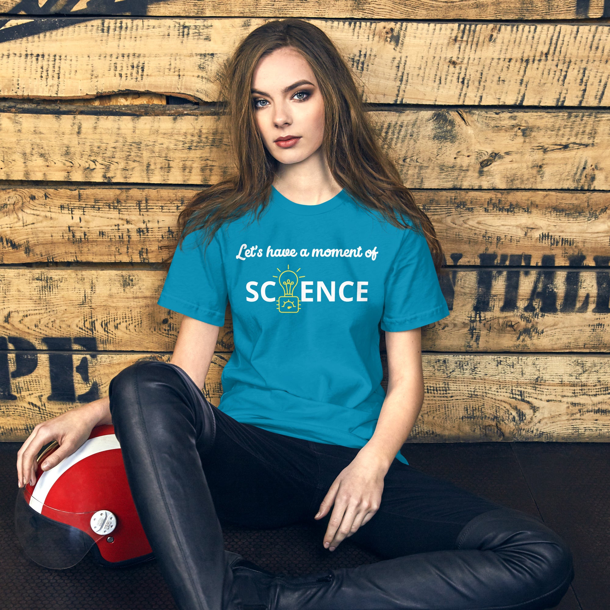 Unisex Staple T-Shirt: With Slogan Let’s Have a Moment of Science