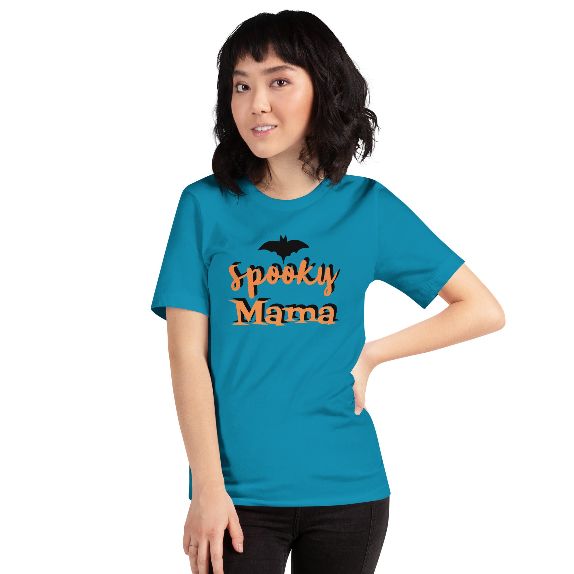 Unisex t-shirt Spooky Mama Slogan For Halloween