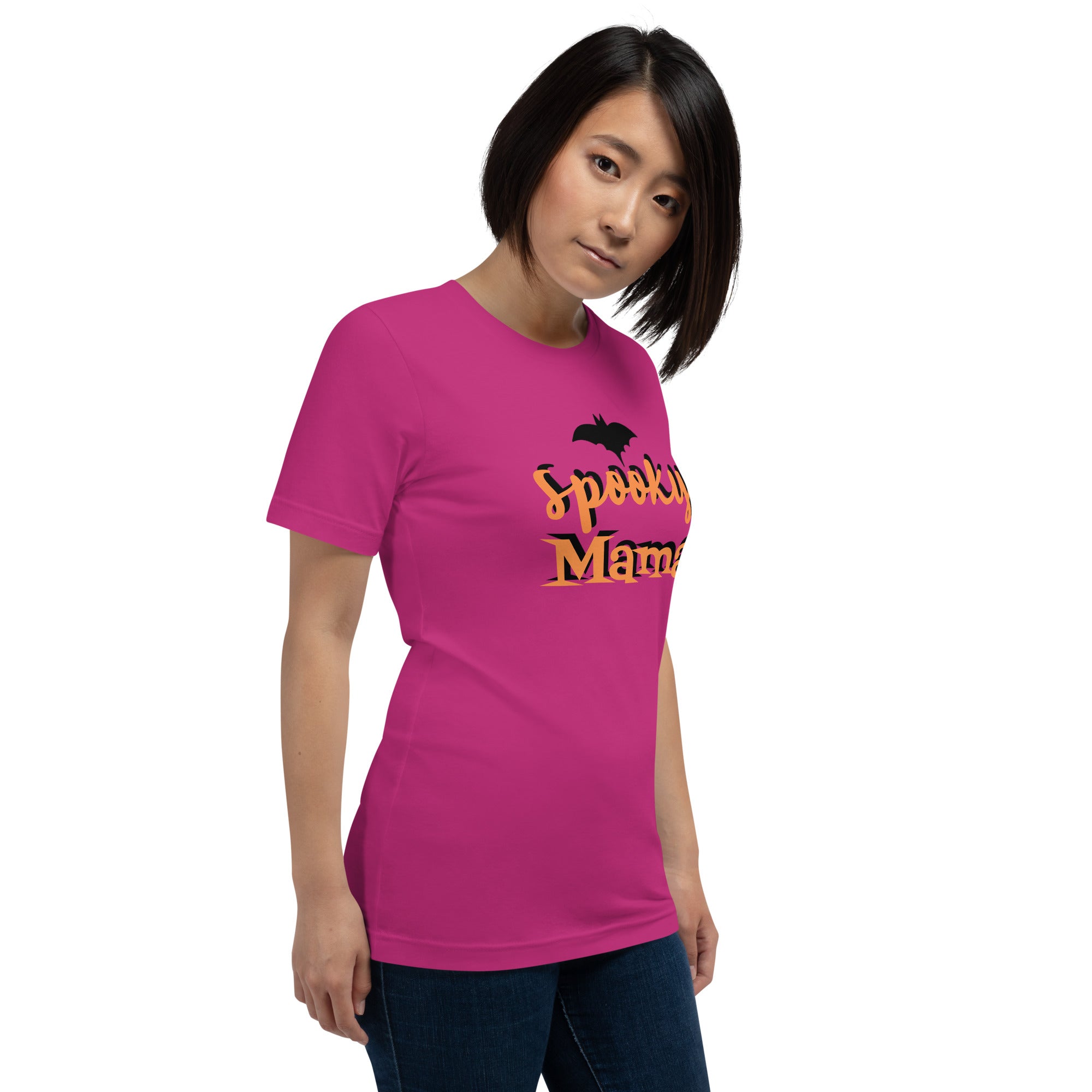 Unisex t-shirt Spooky Mama Slogan For Halloween