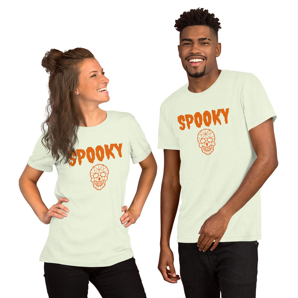 Unisex Staple T-Shirt - Spooky and Geometric Skull