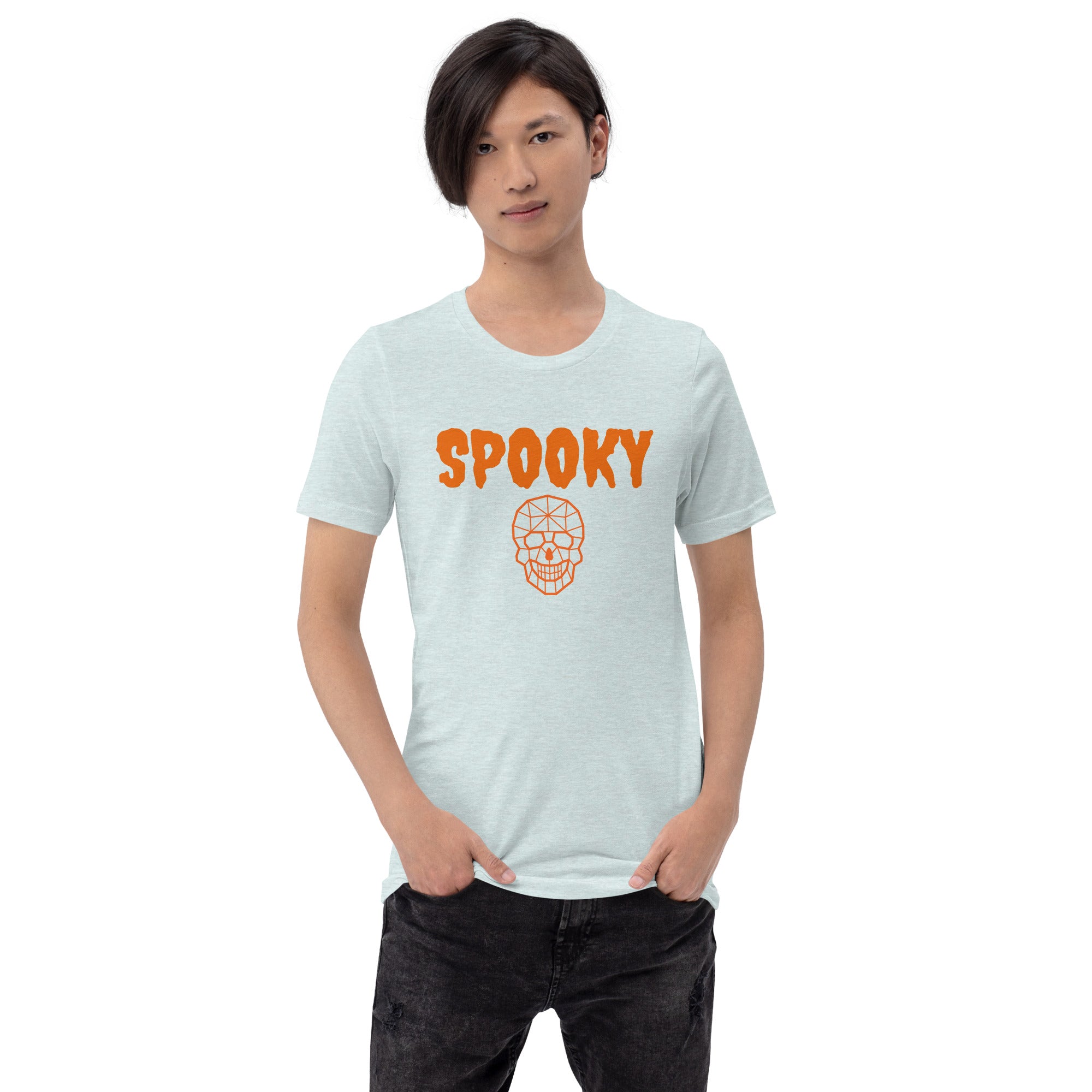 Unisex Staple T-Shirt - Spooky and Geometric Skull