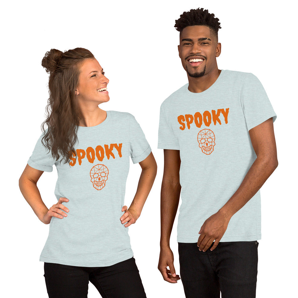 Unisex Staple T-Shirt - Spooky and Geometric Skull