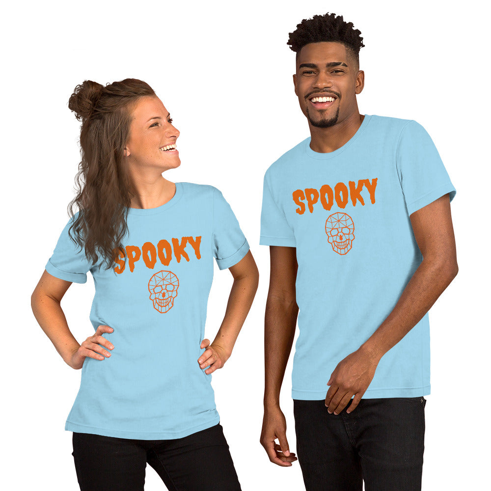 Unisex Staple T-Shirt - Spooky and Geometric Skull