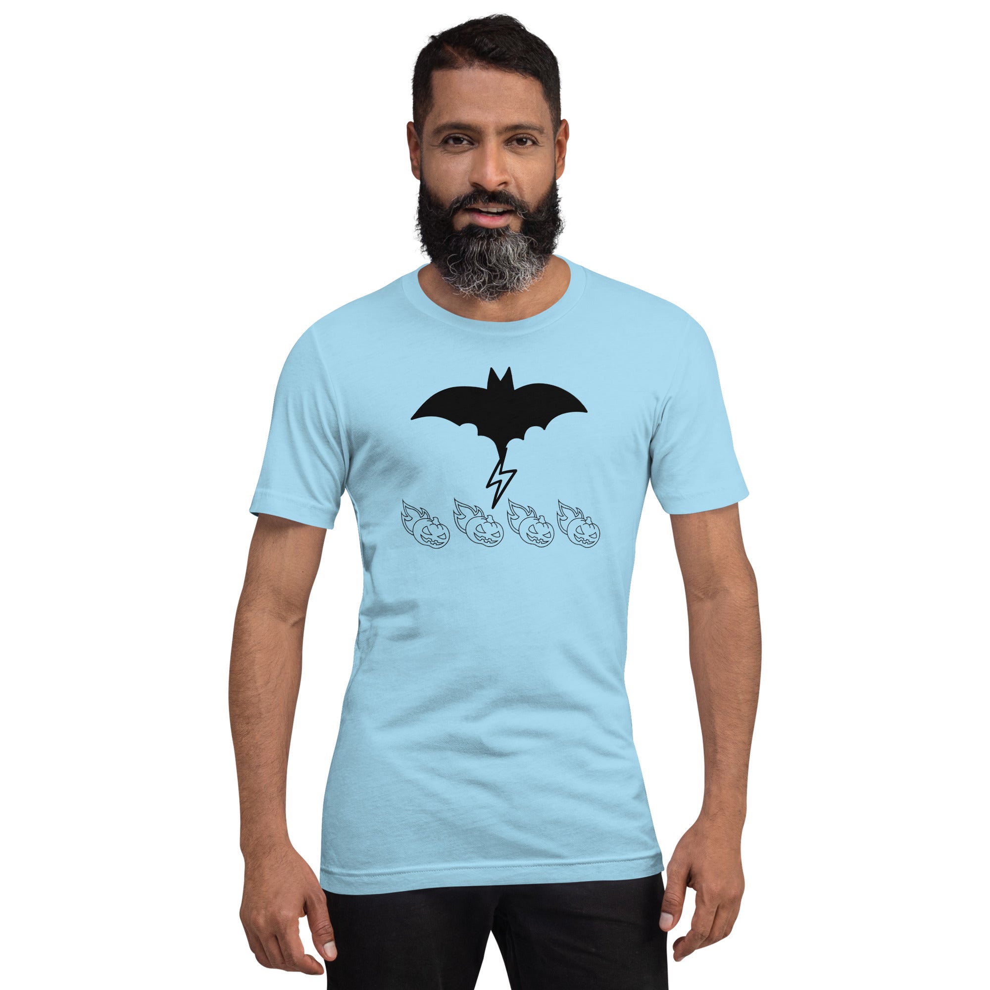 Unisex T-Shirt - Bat & Pumpkin Graphic