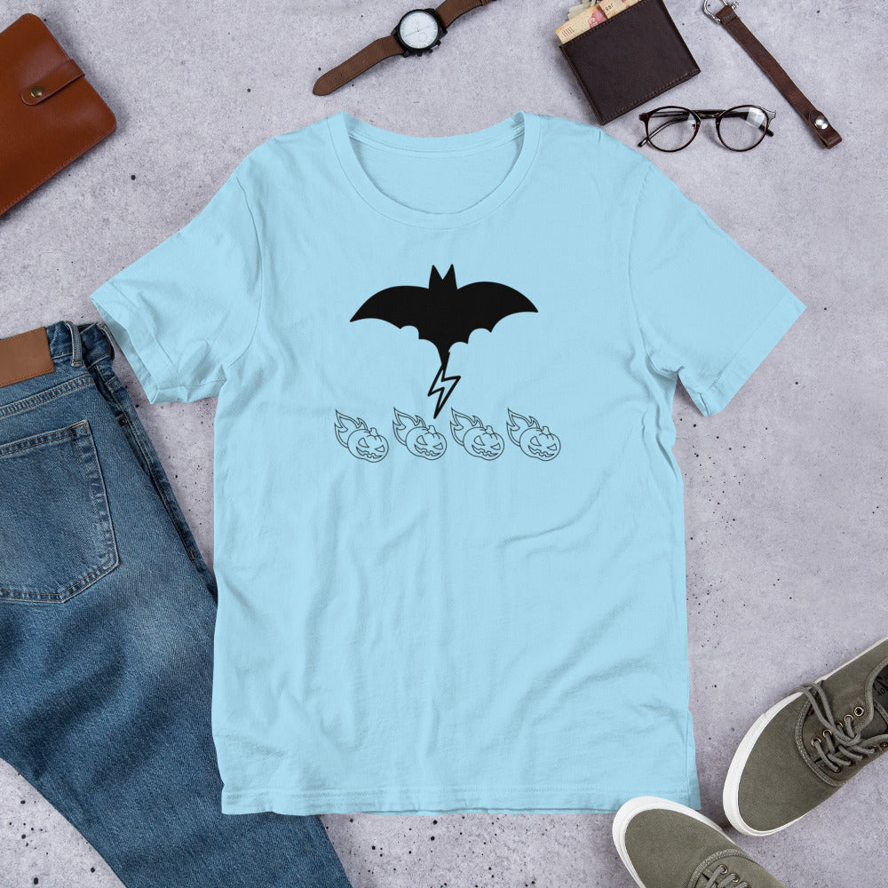 Unisex T-Shirt - Bat & Pumpkin Graphic