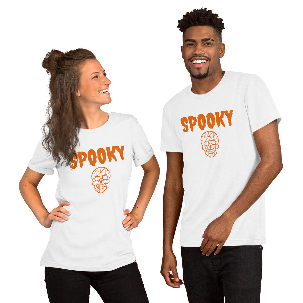 Unisex Staple T-Shirt - Spooky and Geometric Skull