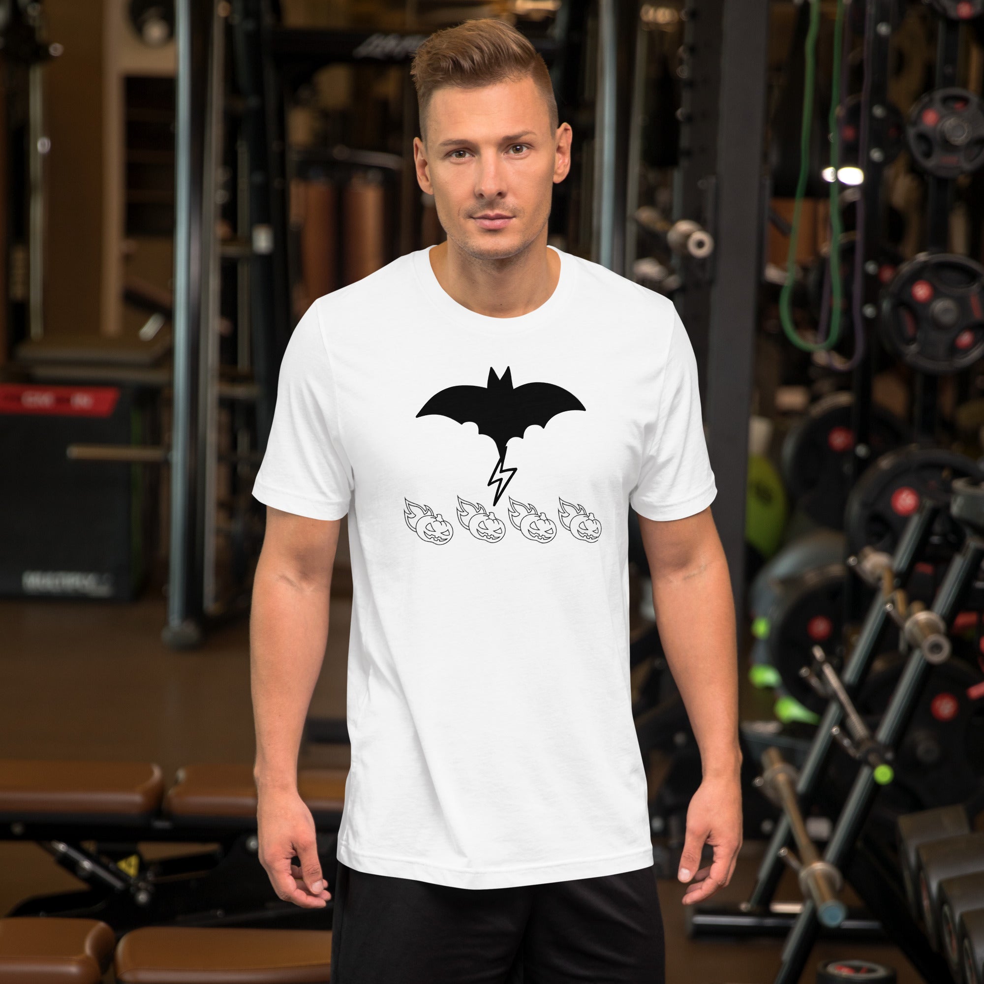 Unisex T-Shirt - Bat & Pumpkin Graphic