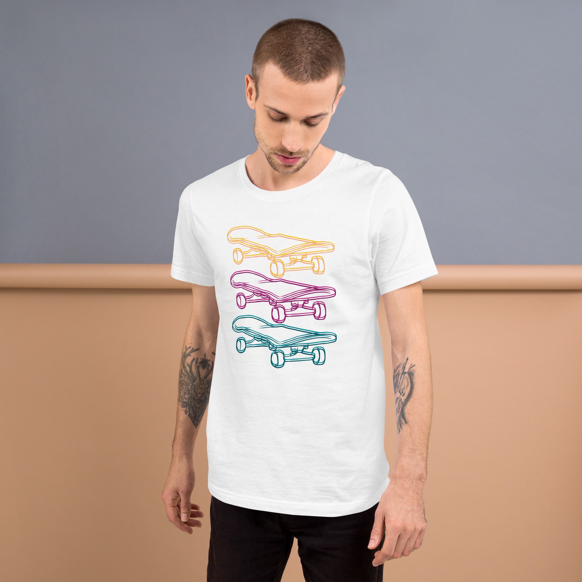 Unisex Staple T-Shirt - Skateboards Graphic