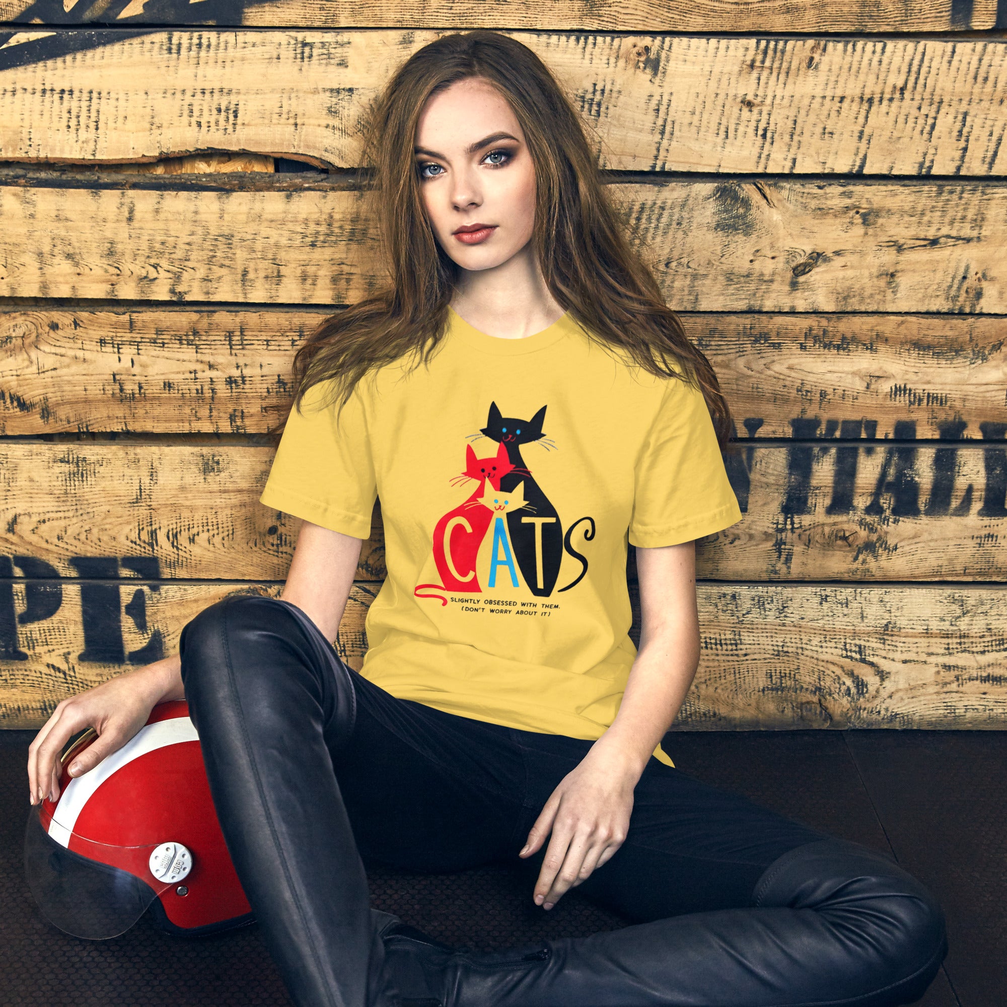 Unisex T-Shirt For Cat Lovers Slightly Obsessed with Them