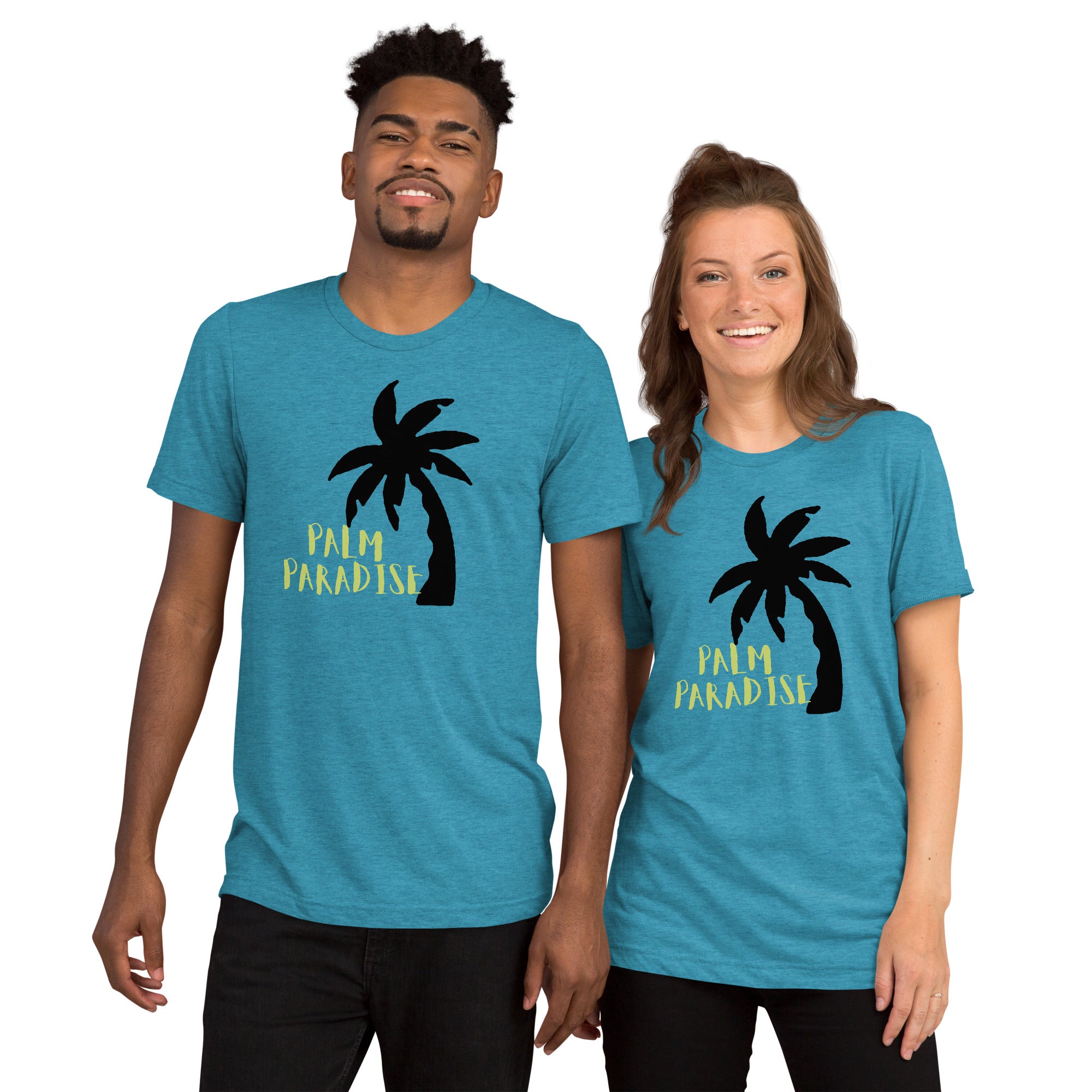 Unisex Tri-Blend Palm Paradise T-Shirt: Comfortable, Elastic & Durable