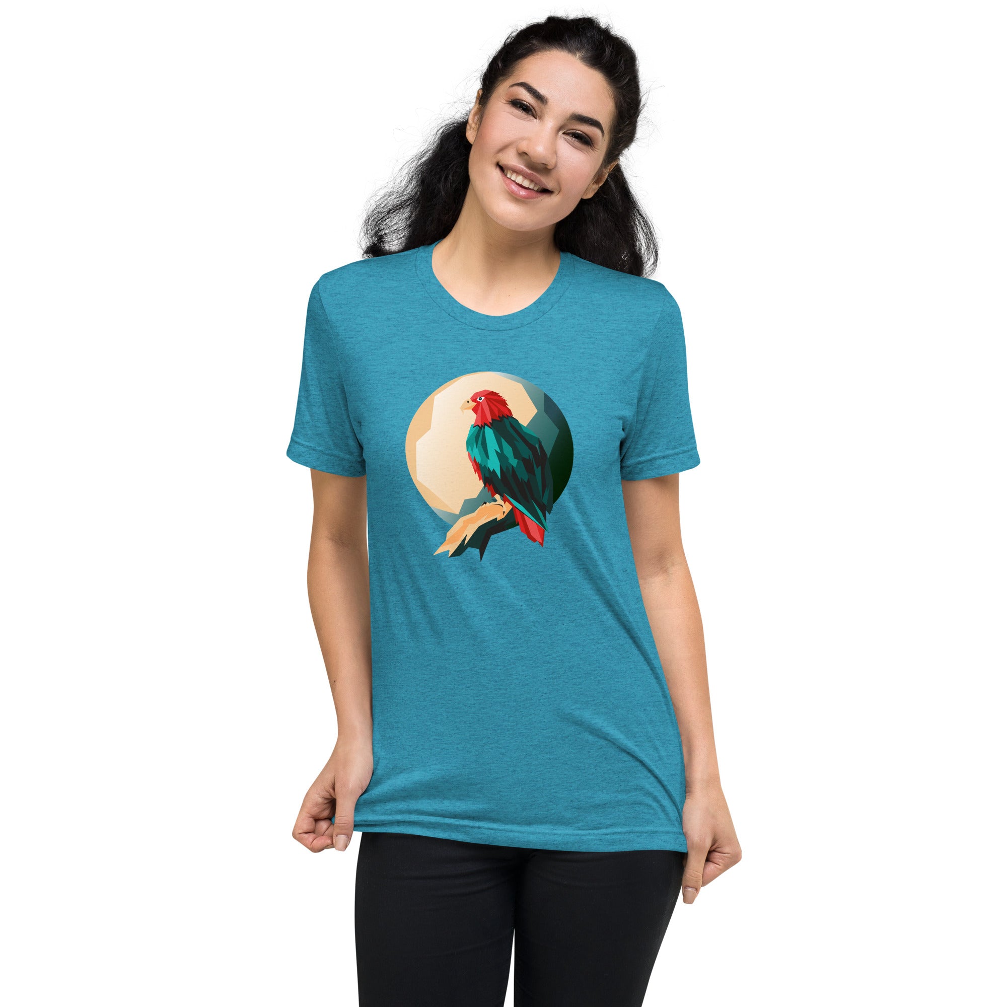 Unisex Tri-Blend Eagle Graphic T-Shirt: Comfortable, Elastic & Durable