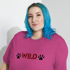 Unisex Tri-Blend Wild Paws T-Shirt: Comfortable, Elastic & Durable