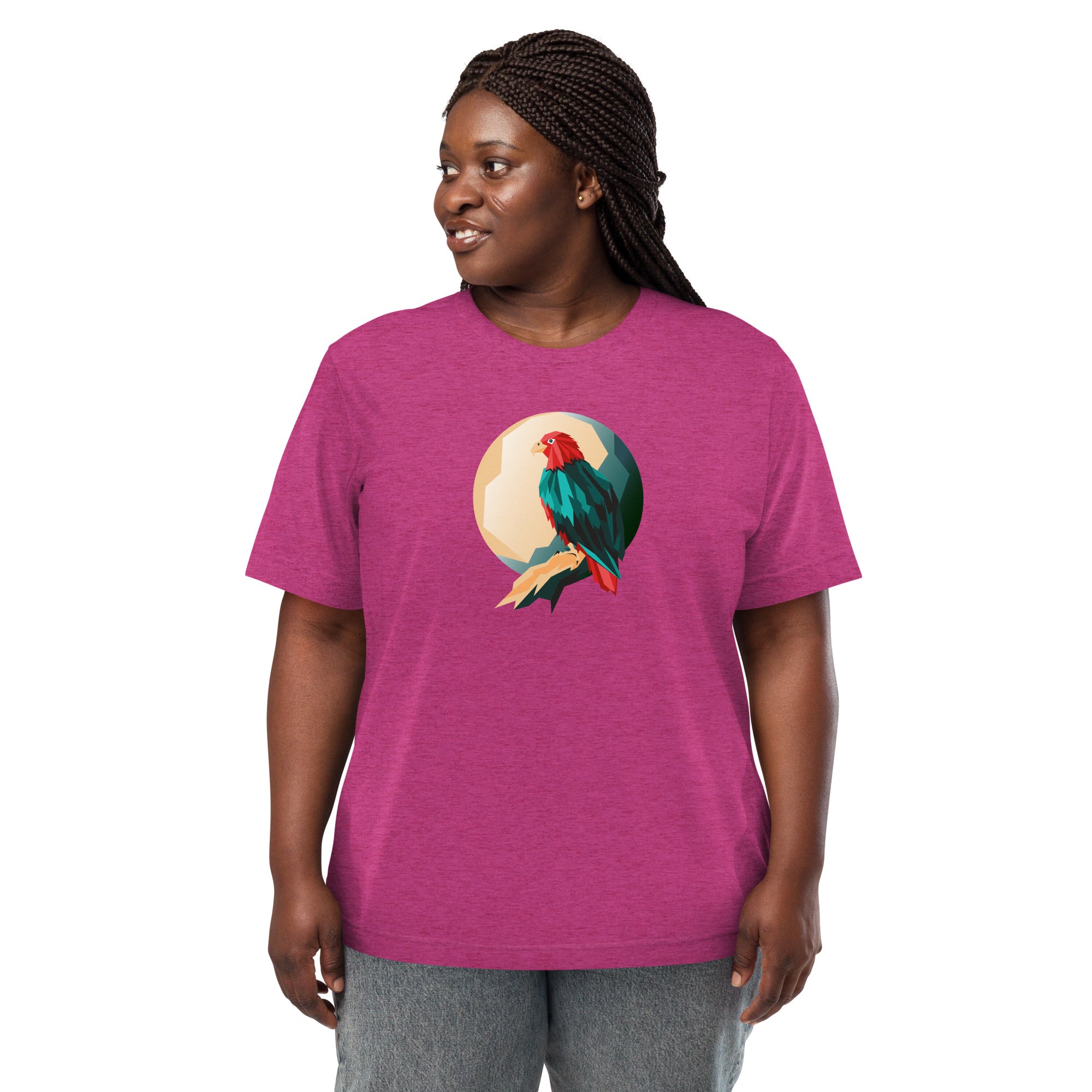 Unisex Tri-Blend Eagle Graphic T-Shirt: Comfortable, Elastic & Durable