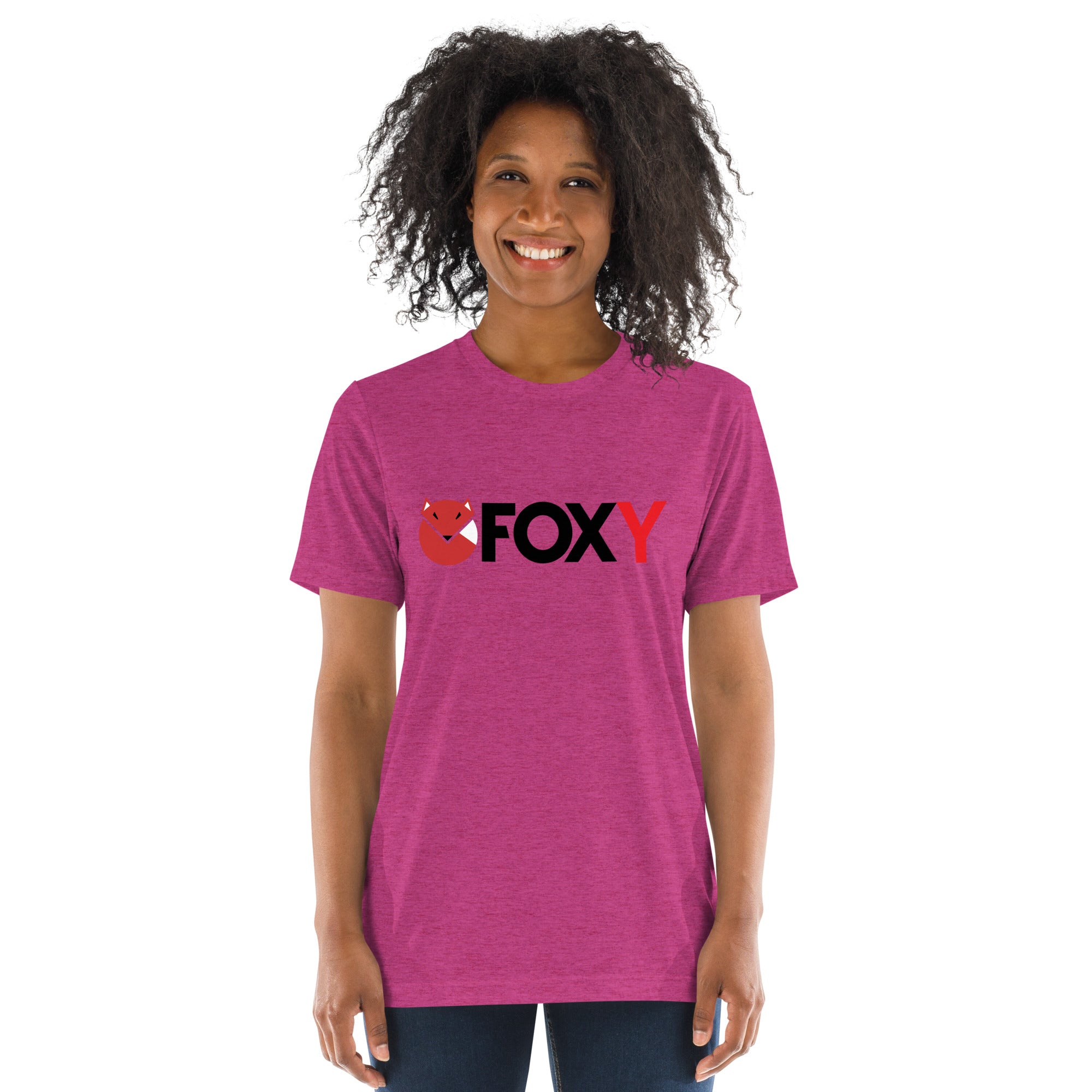 Unisex Tri-Blend Foxy T-Shirt: Comfortable, Elastic, Durable