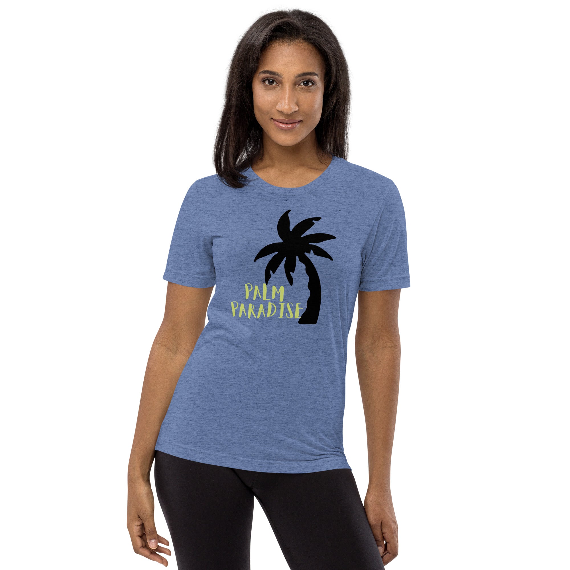 Unisex Tri-Blend Palm Paradise T-Shirt: Comfortable, Elastic & Durable