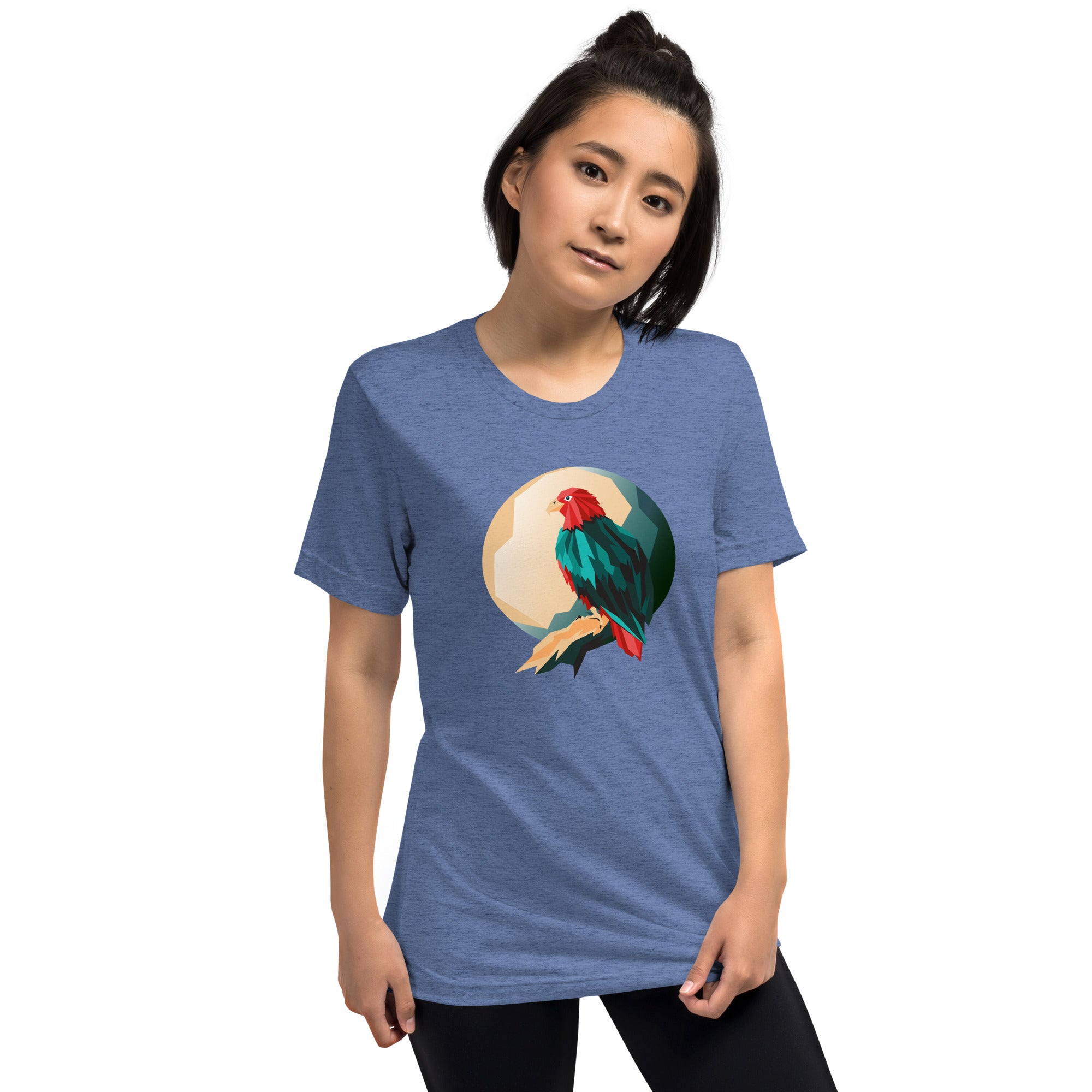 Unisex Tri-Blend Eagle Graphic T-Shirt: Comfortable, Elastic & Durable