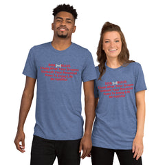 Unisex Tri-Blend T-Shirt - Comfortable & Durable with Dog Rules